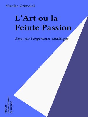 cover image of L'Art ou la Feinte Passion